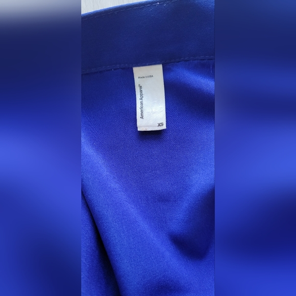 American Apparel royal blue midi skirt, size XS - Picture 6 of 8